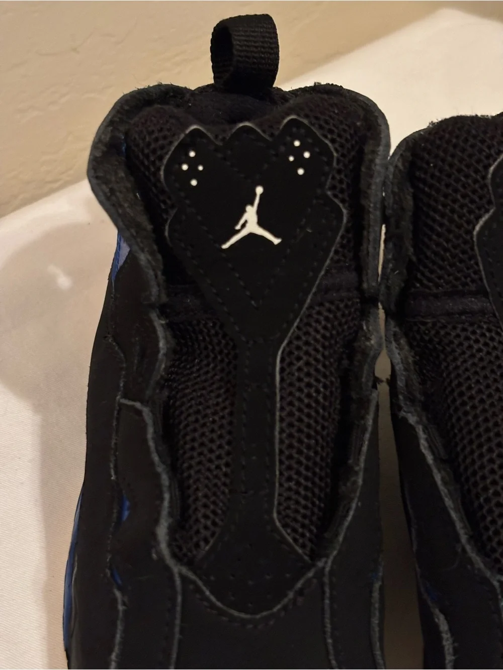Nike Air Jordan True Flight Youth Black Sneakers Size 10C 343797-042 No laces
